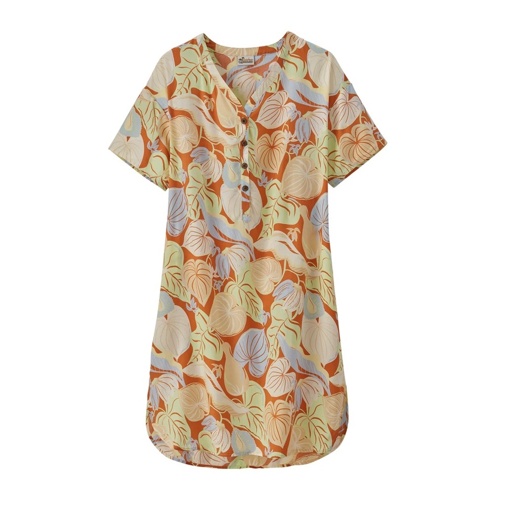NWT Patagonia Pataloha Short sleeve floral dress Size XS lyocell fabric